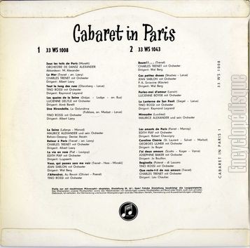 [Pochette de Cabaret in Paris (COMPILATION) - verso]