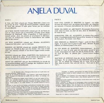 [Pochette de Anjela Duval (Anjela DUVAL) - verso]