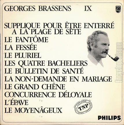 [Pochette de IX (Chansons cres au TNP) (Georges BRASSENS)]