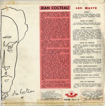 [Pochette de Jean Cocteau (Jean COCTEAU) - verso]