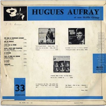 [Pochette de Ds que le printemps revient (Hugues AUFRAY) - verso]