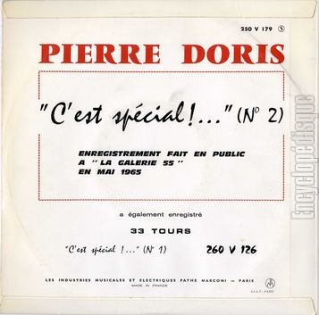 [Pochette de C’est spcial !… (N 2) (Pierre DORIS) - verso]