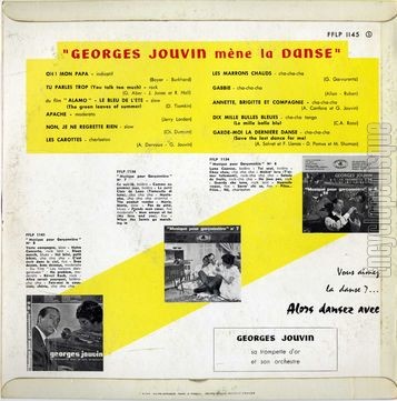 [Pochette de Georges Jouvin mne la danse (Georges JOUVIN) - verso]