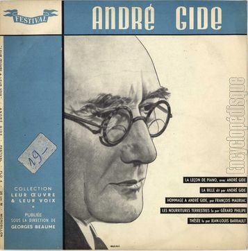 [Pochette de Andr Gide (LEUR OEUVRE ET LEUR VOIX)]