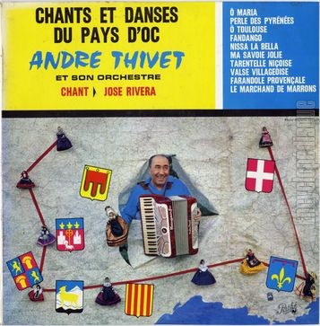 [Pochette de Chants et danses du pays d’Oc (Andr THIVET)]