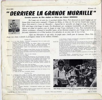 [Pochette de Derrire la Grande Muraille (DOCUMENT) - verso]