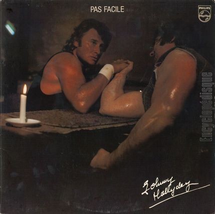 [Pochette de Pas facile (Johnny HALLYDAY)]