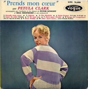 [Pochette de Prends mon cœur (Petula CLARK)]