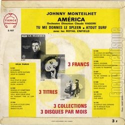 [Pochette de America (Johnny MONTEILHET) - verso]