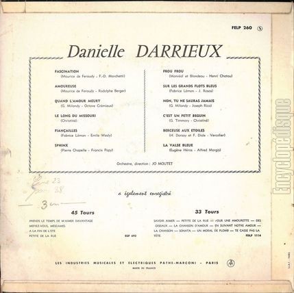 [Pochette de Hier c’est toujours aujourd’hui (Danielle DARRIEUX) - verso]