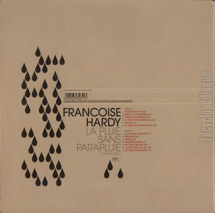 [Pochette de La pluie sans parapluie (Franoise HARDY) - verso]