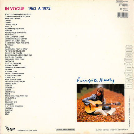 [Pochette de In Vogue (Franoise HARDY) - verso]