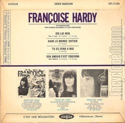 [Pochette de Dis-lui non (Franoise HARDY) - verso]