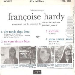 [Pochette de Des ronds dans l’eau (Franoise HARDY) - verso]