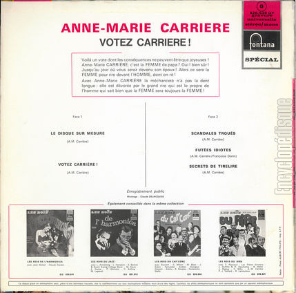 [Pochette de Votez Carrire ! (Anne-Marie CARRIRE) - verso]