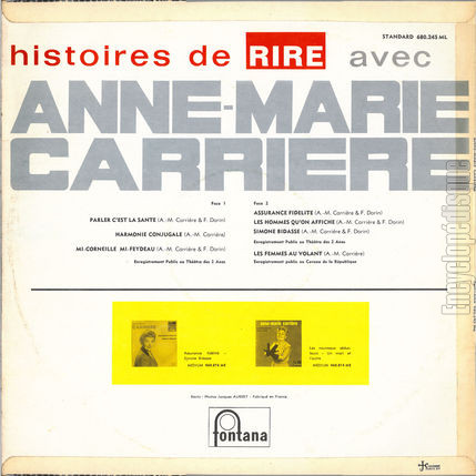 [Pochette de Histoire de rire (Anne-Marie CARRIRE) - verso]