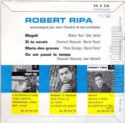 [Pochette de Magali (Robert RIPA) - verso]