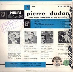 [Pochette de Et tout a (Pierre DUDAN) - verso]