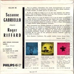 [Pochette de Chante Roger Riffard (Suzanne GABRIELLO) - verso]