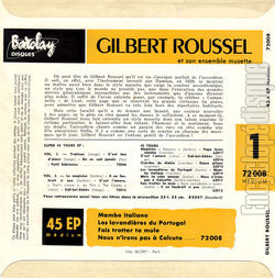 [Pochette de Mambo italiano (Gilbert ROUSSEL) - verso]