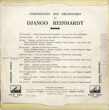 [Pochette de You rascal you (Django REINHARDT) - verso]