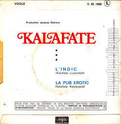 [Pochette de L’indic (Hadi KALAFATE) - verso]