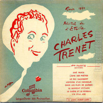 [Pochette de Paris 1952 - Rcital de l’toile (1re partie) (Charles TRENET)]