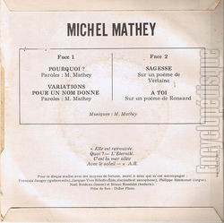 [Pochette de Pourquoi ? (Michel MATHEY) - verso]