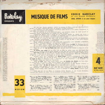 [Pochette de Musiques de films vol. 4 (Eddie BARCLAY et Emil STERN) - verso]