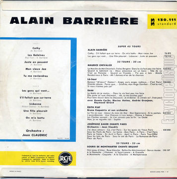 [Pochette de Cathy, Les baleines, Lisbonne… (Alain BARRIRE) - verso]