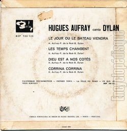 [Pochette de Aufray canta Dylan - Le jour o le bateau viendra (Hugues AUFRAY) - verso]