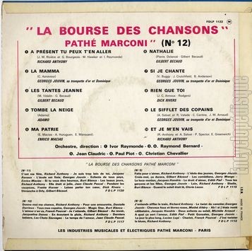 [Pochette de La bourse des chansons n12 (La BOURSE DES CHANSONS) - verso]