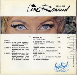 [Pochette de My body (Line RENAUD) - verso]