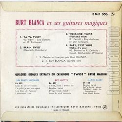 [Pochette de Ya ya twist (Burt BLANCA) - verso]