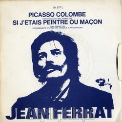 [Pochette de Picasso colombe (Jean FERRAT) - verso]