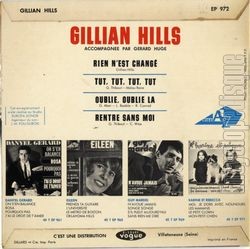 [Pochette de Rien n’est chang (Gillian HILLS) - verso]