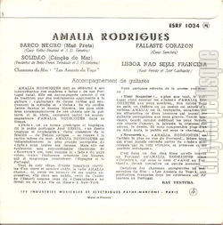 [Pochette de Les amants du Tage (Amlia RODRIGUES) - verso]