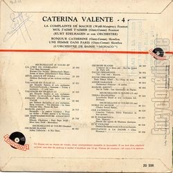 [Pochette de La complainte de Mackie (Caterina VALENTE) - verso]