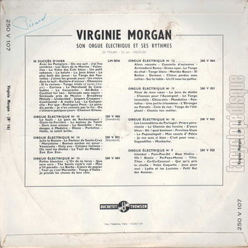 [Pochette de Virginie Morgan vol. 16 (Virginie MORGAN) - verso]