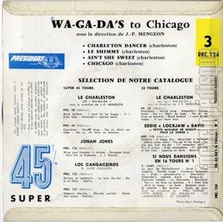 [Pochette de Let’s dance Charleston Chicago - n 3 (Les WA GA DA (Wagada)) - verso]