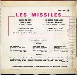 [Pochette de Les Missiles se dchainent (Les MISSILES) - verso]