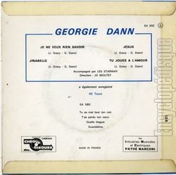 [Pochette de Jsus (Georgie DANN) - verso]