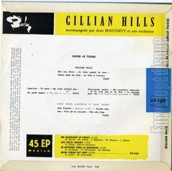 [Pochette de En dansant le twist (Gillian HILLS) - verso]