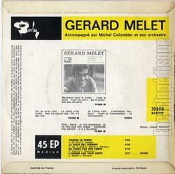 [Pochette de Tourne le temps (Turn, turn, turn) (Grard MLET) - verso]