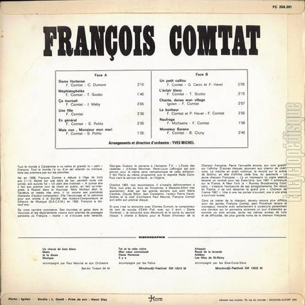 [Pochette de Vol. 1 (Franois COMTAT) - verso]