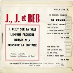 [Pochette de Il pleut sur la ville (J.J. & BEB) - verso]