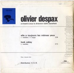 [Pochette de Elle a toujours les mmes yeux (Olivier DESPAX) - verso]