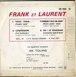 [Pochette de Vieux train (FRANK et LAURENT) - verso]