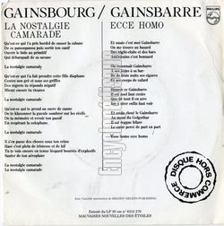 [Pochette de Ecce homo (Serge GAINSBOURG)]