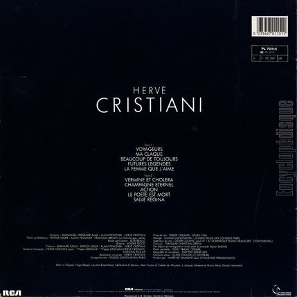 [Pochette de 5 (Herv CRISTIANI) - verso]